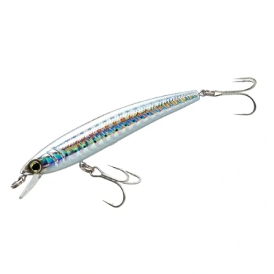 Imagen de Yo Zuri F1163 HSR Pins Minnow Señuelo Flotante para Buceo, holográfico, Plateado