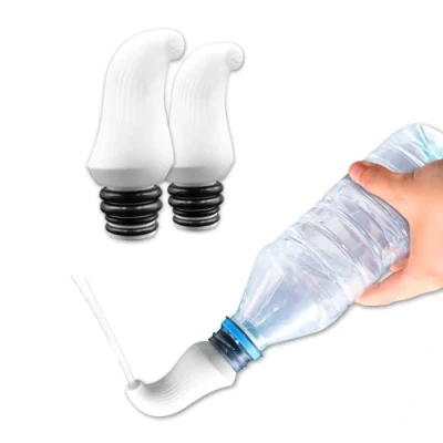 Imagen de PEPE Bidet Portatil (x2 uds, No Incluye Botella), Bidé de Viaje Portátil, Mano, Portátil Discreto, Personal, Tapón, Compatible con Cualquier Botella.