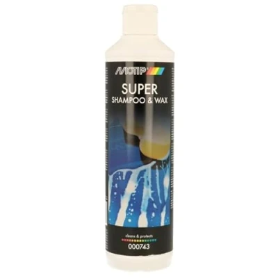 Imagen de Motip champú de 500 ml con cera moto bici coche super