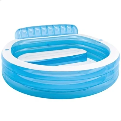Imagen de Intex 57190NP Swim Center Family Lounge Pool, Redondo, Azul, de 2 a 7 años, 229 x 218 79 cm