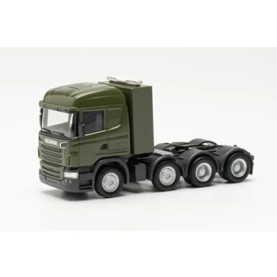 Imagen de Herpa Miniatura del camión Scania R09 Highline Tractor de Servicio Pesado 4 Ejes Bundeswehr, Escala 1/87, maqueta colleción, modelismo, Modelo aleman, Figura plástico