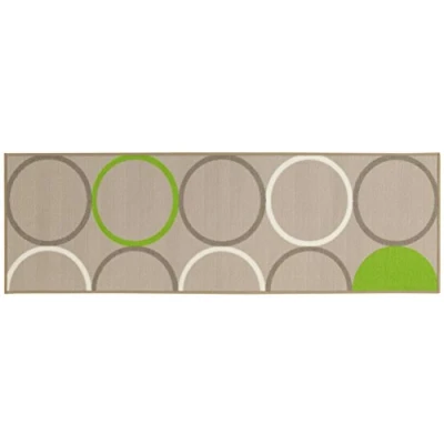 Imagen de ABC Alfombra Opty Beige/Verde 57 x 200 cm