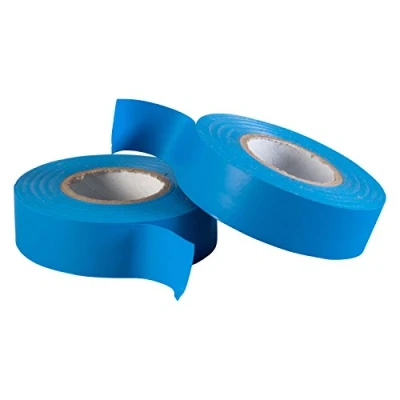 Imagen de GOCABLETIES Cinta aislante azul de 19 mm x 20 m para instalaciones eléctricas Autoadhesiva y resistente proteger, agrupar reparar cables 2 Rollos