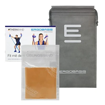 Imagen de Thera Band Banda elástica para entrenamiento, 2,5 m incluye libro de ejercicios original 24 páginas producto , Gold / Max. Stark