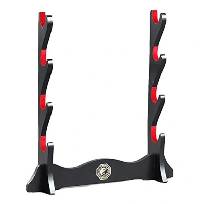 Imagen de Z fiber Soporte de Espada Katana Acolchado Terciopelo japonés Estante exhibición Samurai Toda la (Chisme 4 Tier)