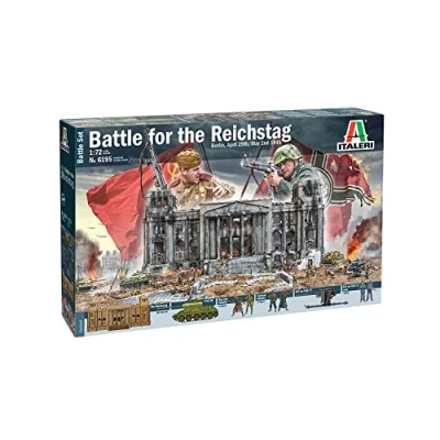 Imagen de Italeri Battle for The Reichstg Ejército 6195 Set de Batalla 1:72 1945 Caída del Reich. Modelo Suelo, Hobby, Pegado, Kit plástico, detallado, Multicolor