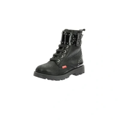 Imagen de Kickers Bottillons Botines con cordones para niños, Talla: 34, Noir Zapatos
