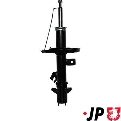 Imagen de JP GROUP 4042101570 amortiguador Eje delantero, izquierda Presión de gas Bitubular Columna Espiga arriba NISSAN: Note I
