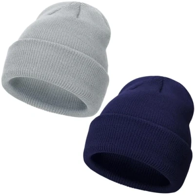 Imagen de DRESHOW Toddler Beanie Kids Invierno Sombreros Niños Soft Knit Unisex Sombrero para Bebé Niñas Gorro Cálido Beanies 2 6 Años