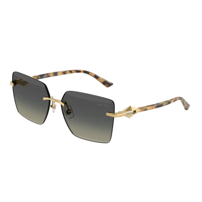 Imagen de Jimmy Choo Mujer JC4018 302311 Gafas de sol Metal Oro Gris Cuadrada Normal Sombreado