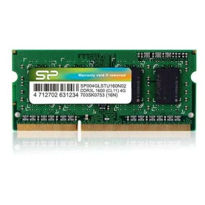 Imagen de Silicon Power SP004GLSTU160N02 4GB DDR3L 1600MHz módulo de Memoria (4 GB, 1 x 4 DDR3L, 1600 MHz, 204 pin SO DIMM, Verde)