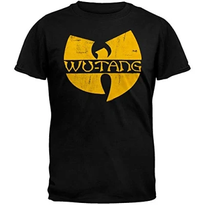 Imagen de Wu Tang Clan Classic Yellow Distressed Logo Adulto Camiseta