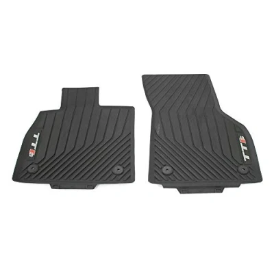 Imagen de Audi 8S0061221041 Juego de 2 Alfombrillas Goma para Todas Las Condiciones climáticas, con Texto TTS, Color Negro