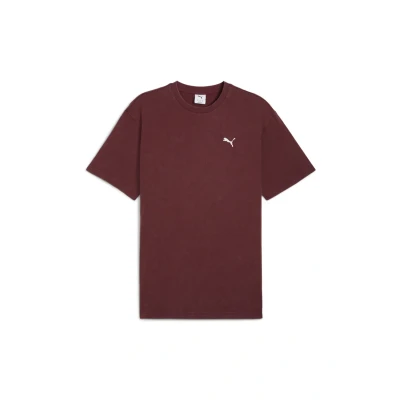 Imagen de Puma Essentials Elevated Relaxed WASH Camiseta básica, Hombre, Talla: Small, Ruby shimmer