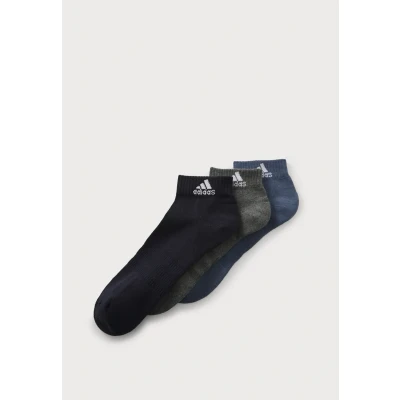 Imagen de adidas Calcetines tobilleros acolchados unisex para niños, paquete de 3 pares, KXL, Legend Ink/Preloved Ink/Gris Oscuro Jaspeado, 38