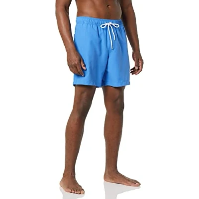 Imagen de Amazon Essentials Bañador de Secado Rápido 18 Cm colores interrumpidos Hombre, Azul, S