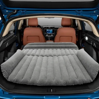 Imagen de HAOYAO Colchón de Aire para automóvil, automóvil con Bomba SUV Cama Inflable más Gruesa Viajes Campamento al Libre