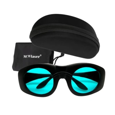 Imagen de MCWlaser Gafas de Protección Láser OD7+ 680nm 1100nm DIR L6 Seguridad Para ND:YAG, Diodo 694nm 755nm 808nm 980nm 1064nm Amplio Espectro Absorción Continua Tipo EP 15 estilo 4