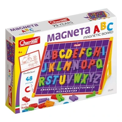Imagen de Quercetti 13/5211 Caballete magnético, el abecedario (53 piezas)