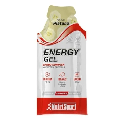 Imagen de Nutrisport Gel Energético Plátano 35g Rápida Absorción Ideal para Deportistas Sabor Formato Individual Caja de 24 unidades
