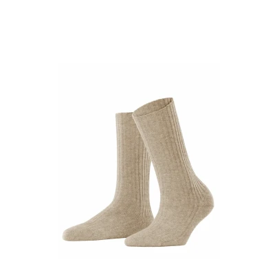Imagen de FALKE Cosy Wool Boot W SO lana unicolor 1 par, Calcetines Mujer, Beis (Beige Melange 4091) nuevo ecológico, 35 38