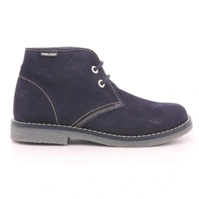 Imagen de Pablosky Botas de Niño azules Piel con Cordones