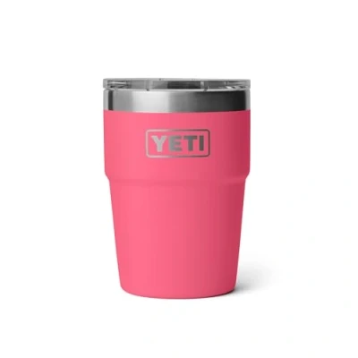 Imagen de YETI Rambler Cup, Vacuum Insulated Stainless Steel Stackable Cup with Magslider Lid, Tropical Pink, 16 oz (475 ml)