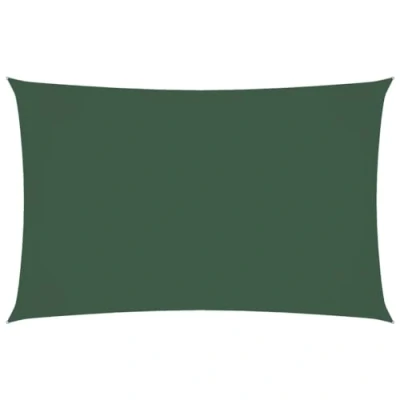 Imagen de vidaXL Toldo Parasol Lona Protector Solar Sombra de Patio Jardín Terraza Balcón Parque Exterior Vela Rectangular Tela Oxford Verde Oscuro 4x7 m