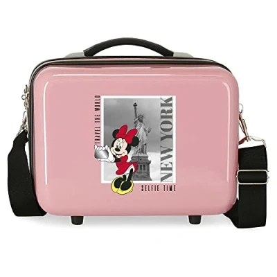 Imagen de Disney Mickey y Minnie Travel the World New York Neceser Adaptable Nude 29x21x15 cms Rígido ABS 9,14L 0,8 kgs
