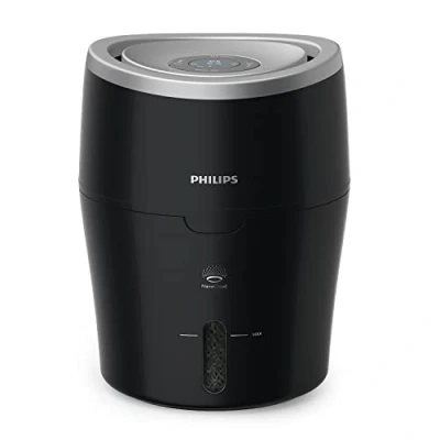 Imagen de Philips Serie 2000 Humidificador de Aire Ambientador 40m², NanoCloud, 3 Velocidades, Modo Sueño, Tanque 2L (HU4814/10)