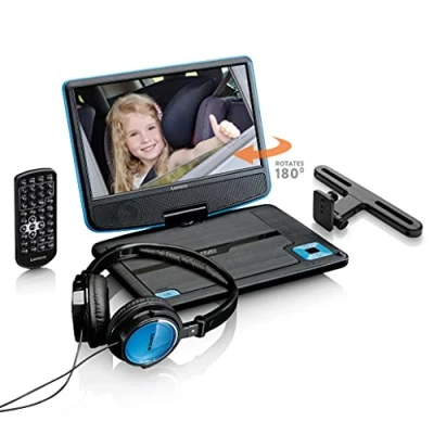 Imagen de Dvd Portátil 9&quot;&quot; Lenco Dvp 910bl Color Azul, Usb, Auriculares, Mando