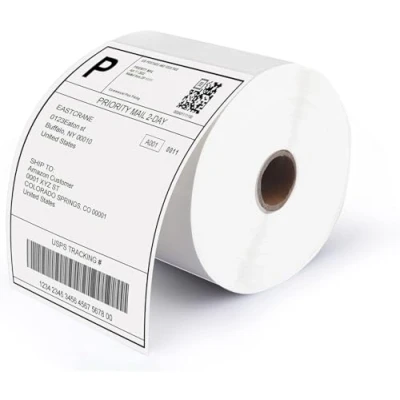 Imagen de etiquetas térmicas directas de 4 &quot;x 6&quot;, 1 rollo,500 Etiqueta envío exprés, envío, x 6 para impresora,etiquetas adhesivas varias impresoras