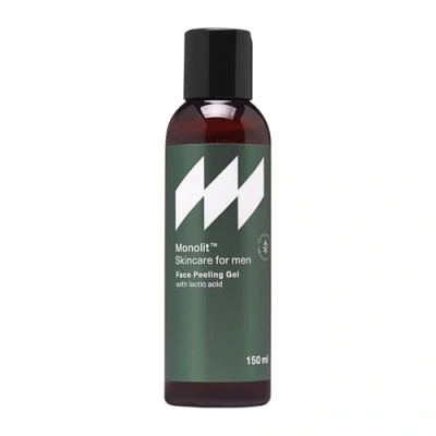 Imagen de Monolit Gel Limpiador Facial Exfoliante con Ácido Láctico, Para Hombres, Polvo de Semillas Albaricoque, Fórmula Suavizante, Limpieza, Hidratación, Cada Tipo Piel, 150ml