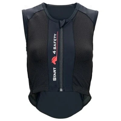 Imagen de Start EffectFlex chaleco de equitación para adultos protector espalda, (negro, S)