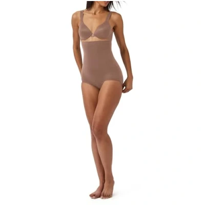Imagen de Spanx Higher Power Panties, Ropa Interior Modeladora para Mujer (Talla Normal y Talla Grande), Marrón (Café Au Lait), L