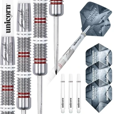 Imagen de Unicorn Silver Star 80% Tungsten James Wade Dardos, Hombre, Plata, 22 g