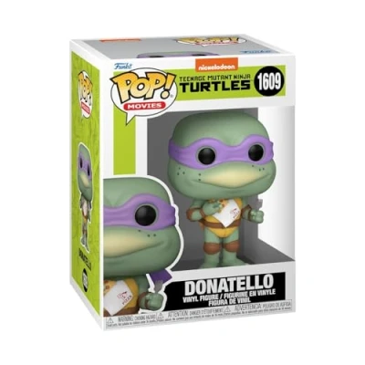 Imagen de Funko Pop! Movies: Teenage Mutant Ninja Turtles (TMNT) Donatello with Napkin TMNT 1990 Figura de Vinilo Coleccionable Idea Regalo Mercancia Oficial Juguetes para Niños y Adultos