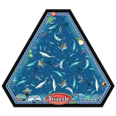 Imagen de Think Fun Triazzles Dolphins, Juego de Lógica para Niños, Edad 8+ Años