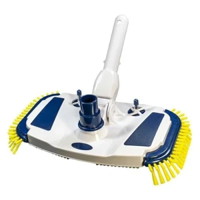 Imagen de PISCINAS DECOYTEC Limpiafondos Manual de aspiracion con cepillos Bicolor, conexion Clip