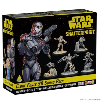 Imagen de Atomic Mass Games Star Wars Shatterpoint: Clone Force 99 Squad Pack Juego de Miniaturas A Partir 14 Años para 2 Jugadores 90 Minutos por Partida Multilenguaje (Incluye Español)
