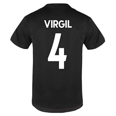 Imagen de Liverpool FC Camiseta Oficial de Entrenamiento para Hombre Poliéster Negro LFC Virgil 4 Mediana