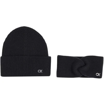 Imagen de Calvin Klein Beanie &amp; Headband SET Orejeras, Mujer, Talla: One Size, Black