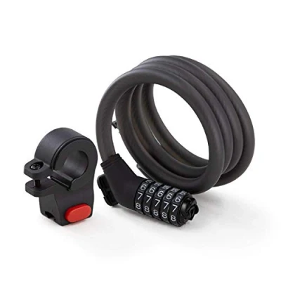 Imagen de Segway Ninebot Bloqueo de contraseña, con cable acero trenzado núcleo interior fuerte para mayor protección, incluye una hebilla almohadilla goma antideslizante