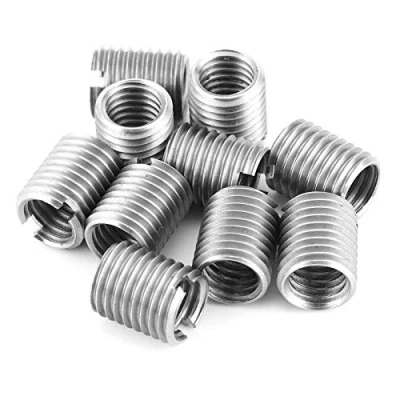 Imagen de Tuerca de inserción reparación roscada 10 piezas para reducir la M8 X 1,25 hembra y M10 Herramienta extensión rosca macho tornillo