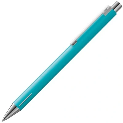 Imagen de Lamy econ 240 Bolígrafo de acero inoxidable en color azul marino mate y clip curvado, incluye mina grande M 16, ancho trazo