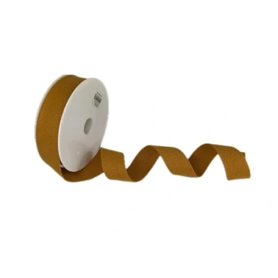 Imagen de Trimz Cinta de algodón resistente, color dorado, 5 m x 30 mm