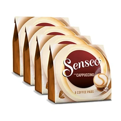 Imagen de Senseo Monodosis capuchino, espuma de leche clásico, Café, Nueva Fórmula, pack 4, 4 x 8 pads