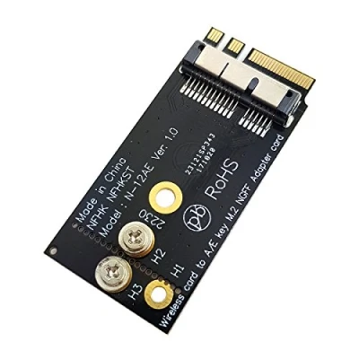 Imagen de JSER BCM94360CS2 BCM943224PCIEBT2 Adaptador de tarjeta inalámbrica a llave NGFF M.2 A/E Key