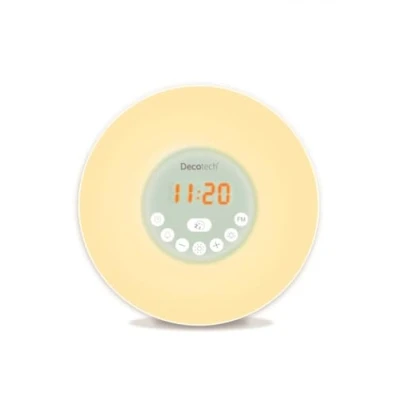 Imagen de Lexibook, Decotech, Despertador Color Amanecer, luz Despertador, Radio FM, lámpara de cabecera, simulación Amanecer y Atardecer, 6 Sonidos Naturales, Snooze, Nocturna, RL998