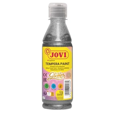 Imagen de Jovi 517 Témpera líquida glitter, Plata, 250m